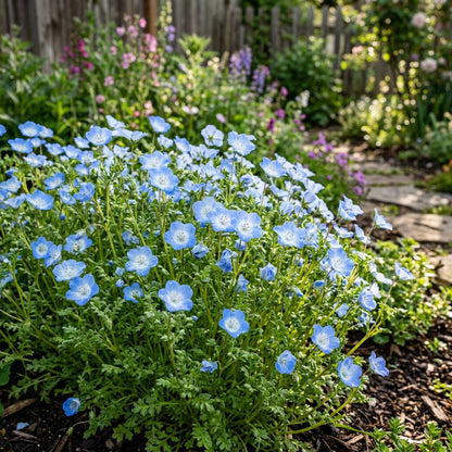Nemophila Menziesii Seeds – Baby Blue Eyes Flowers