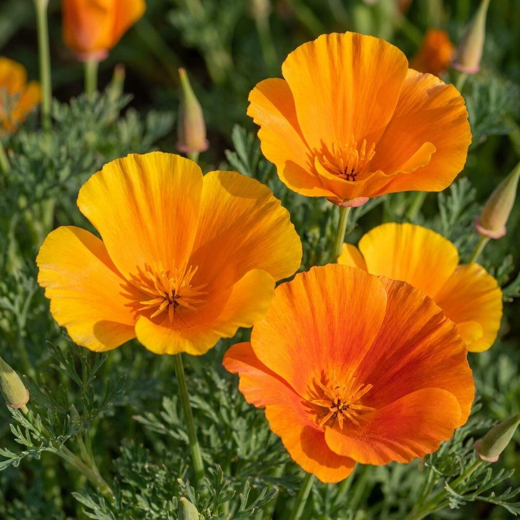 Orange King California Poppy Seeds For Planting