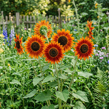 Orange Mahogany Tip Sunflower Seeds For Planting