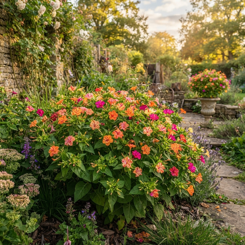 Orange and Pink Mirabilis Four O'Clock Seeds