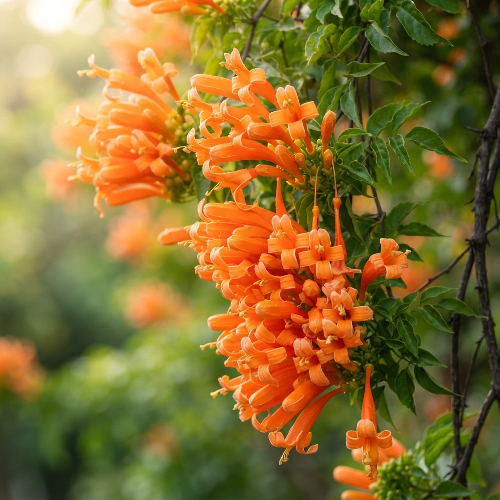 Orange Pyrostegia venusta Trumpet Vine Seeds for Planting