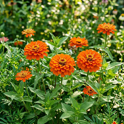 Zinnia Orange King Seeds – Bold Orange Blooms