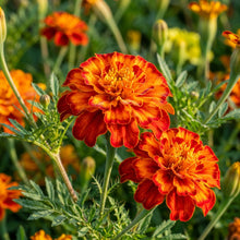 Orange with Red Edges Marigold Seeds – Vibrant Garden Flowers