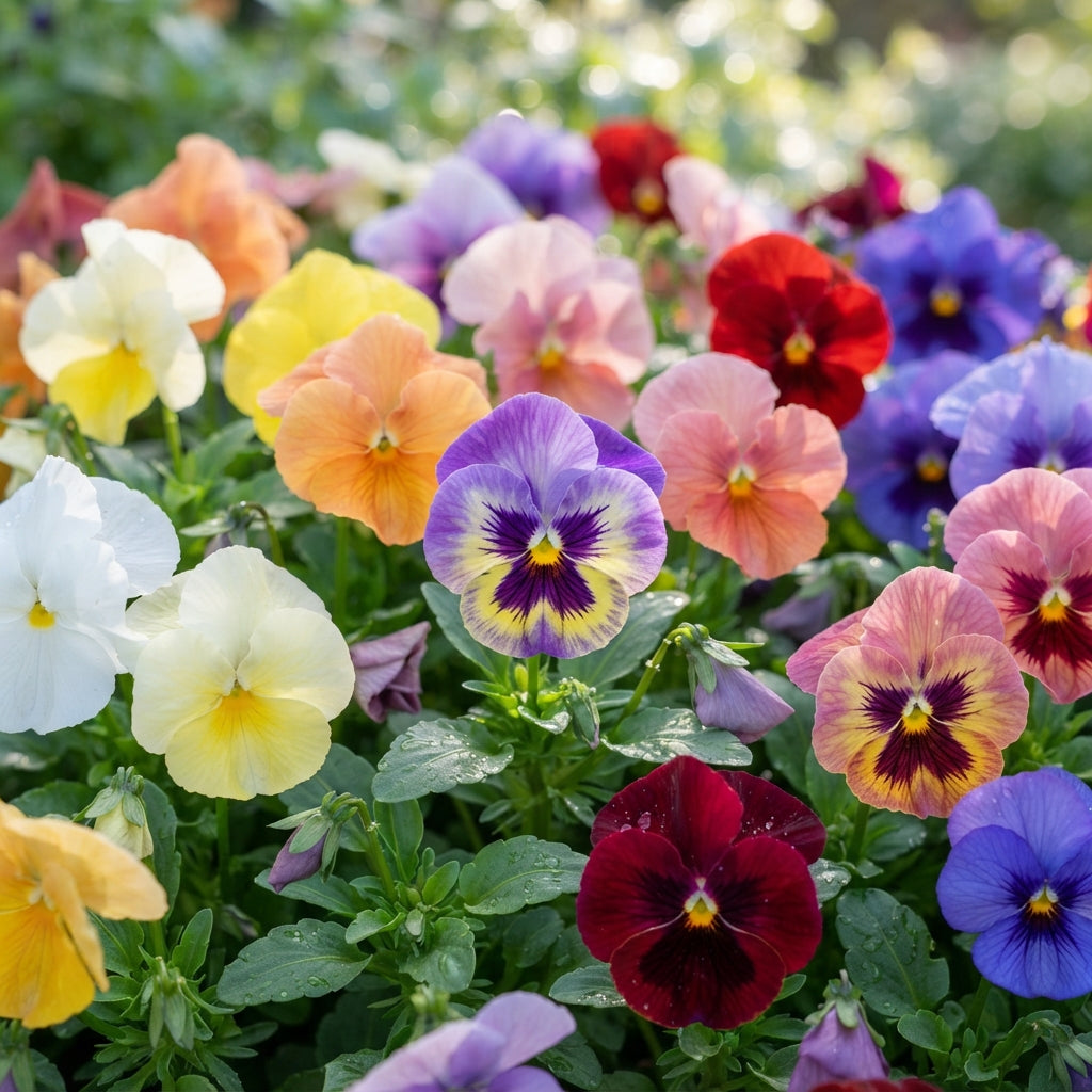 Pansy Ultima Radiance Mix F1 Seeds for Planting