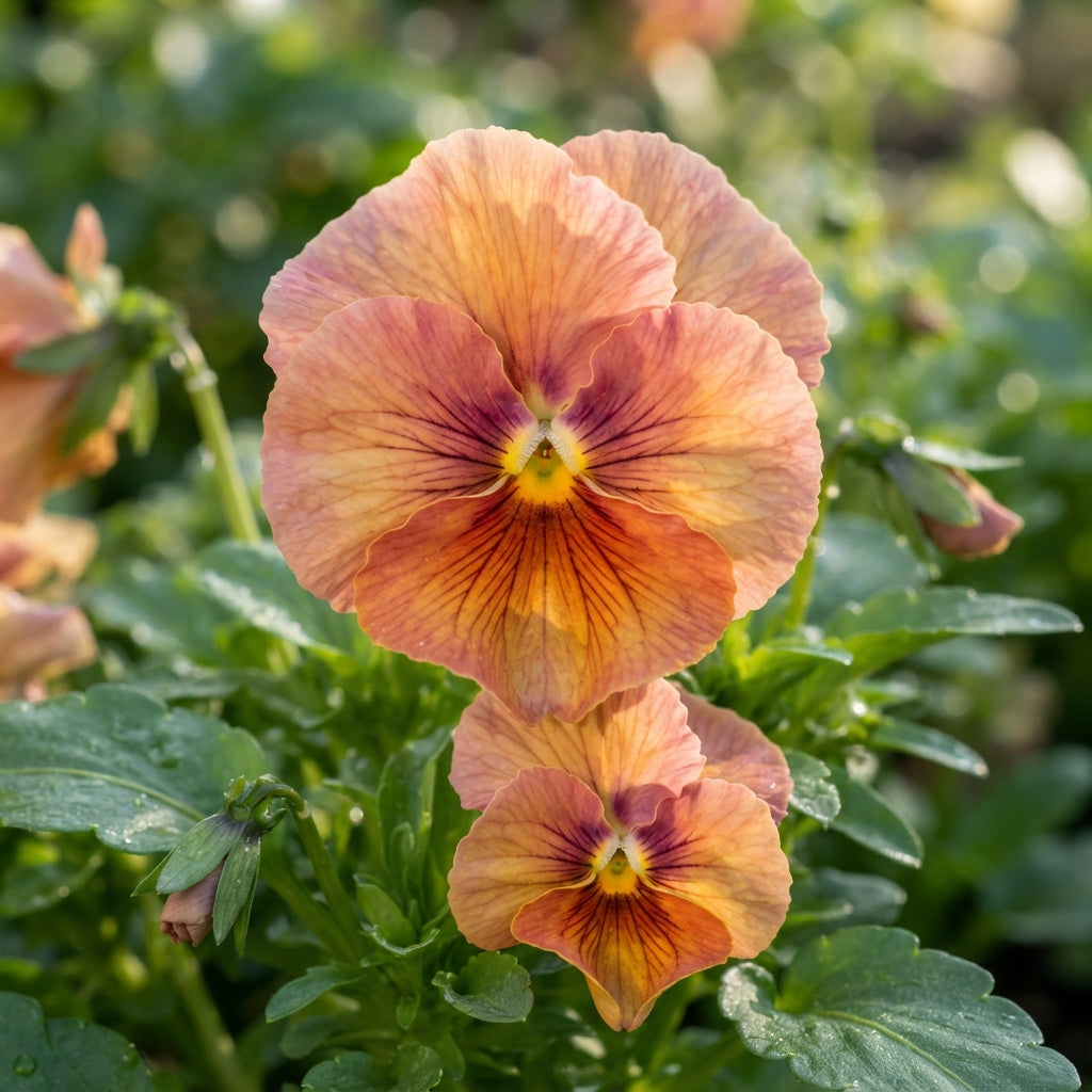 Pansy Padparadja F2 Flower Seeds for Planting