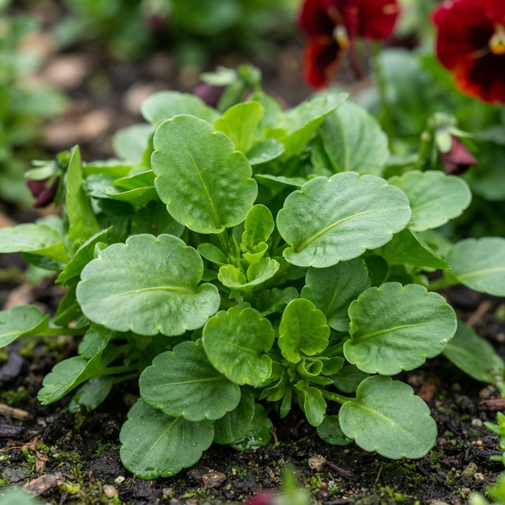Pansy Scarlet Red Blotch F1 Flower Seeds for Planting
