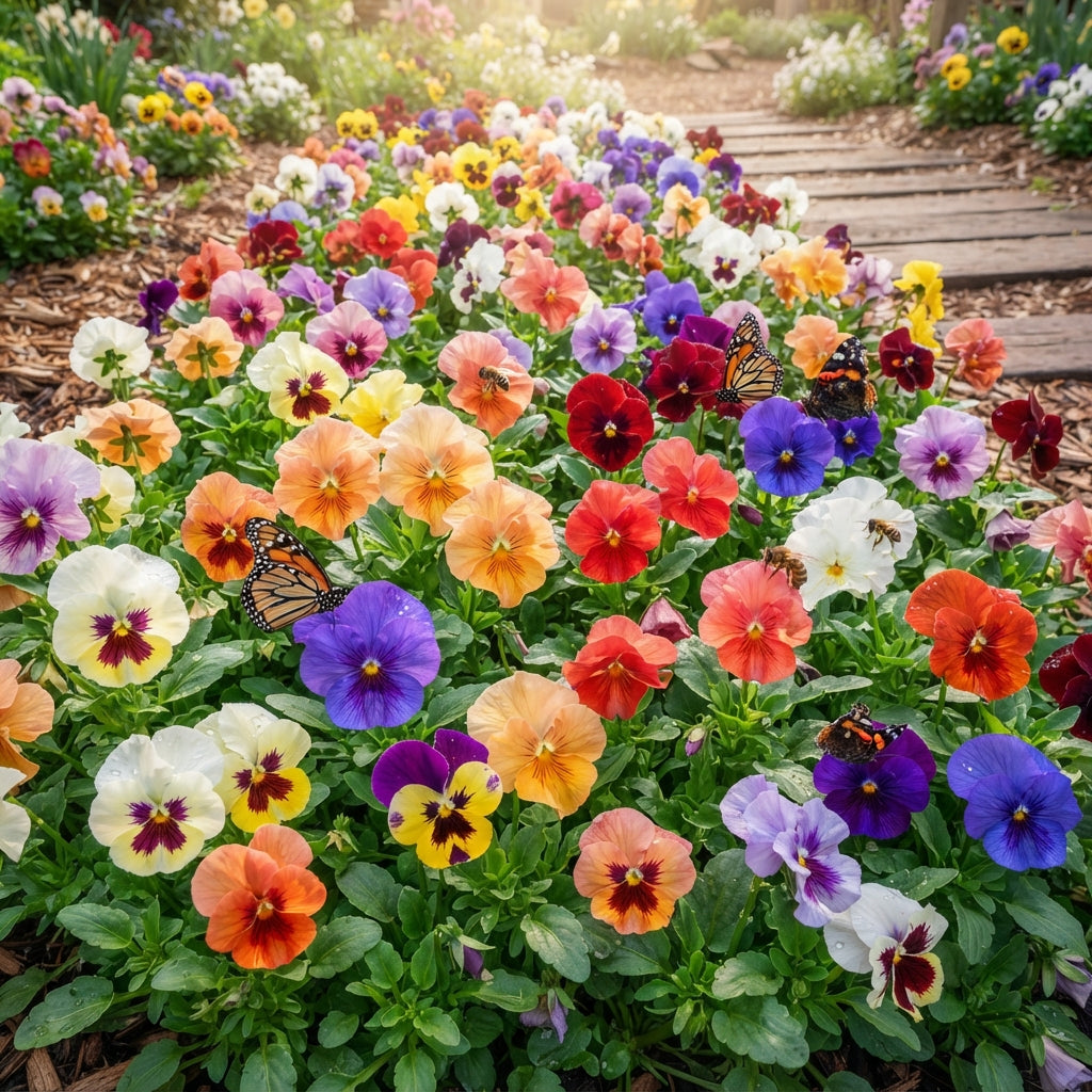 Pansy Ultima Radiance Mix F1 Seeds for Planting