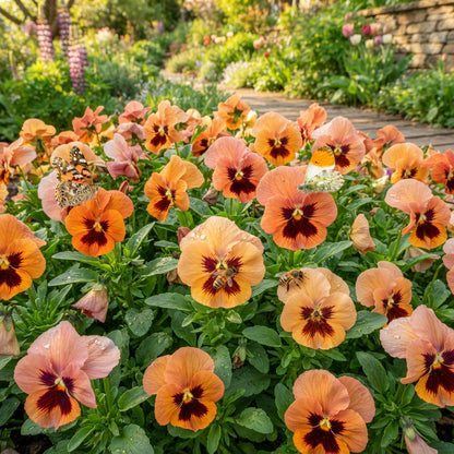 Pansy Padparadja F2 Flower Seeds for Planting