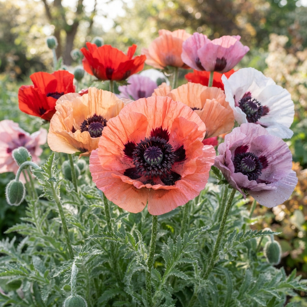 Papaver Orientale New Hybrids Seeds - Perennial Poppy Flower Seeds for Garden