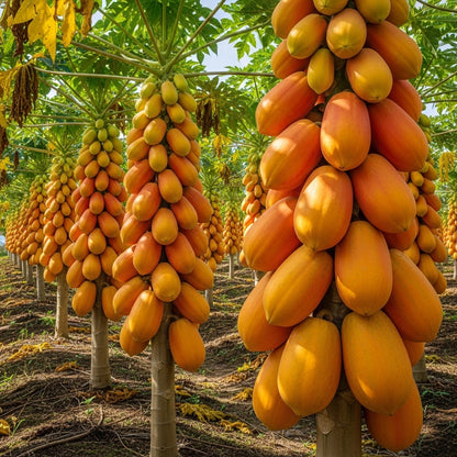 Red Heart Papaya Seeds for Tropical Fruit Garden Planting