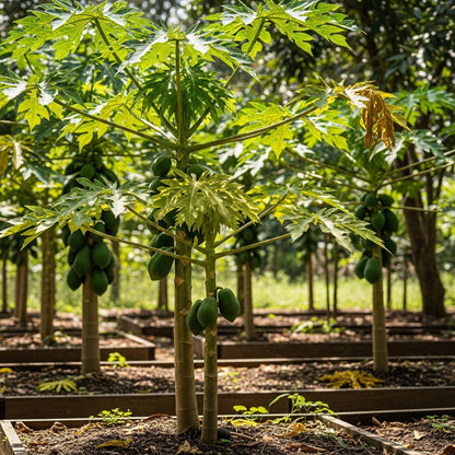 Red Heart Papaya Seeds for Tropical Fruit Garden Planting