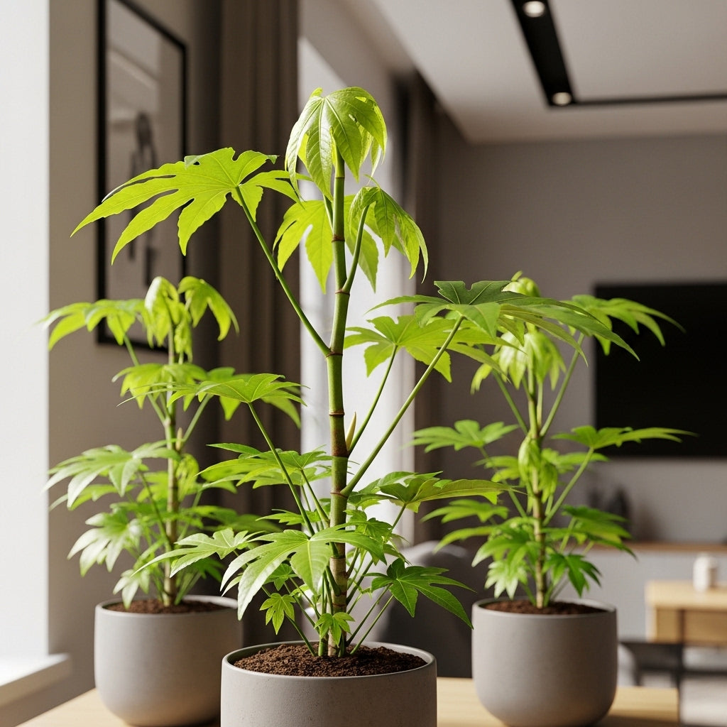 Paperplant Fatsia Japonica Seeds for Indoor Garden Planting