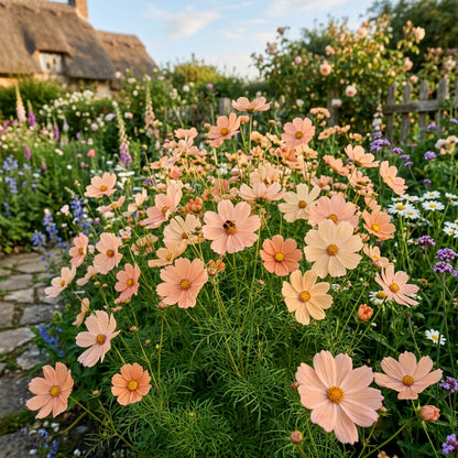 Peach Cosmos Flower Seeds for Planting