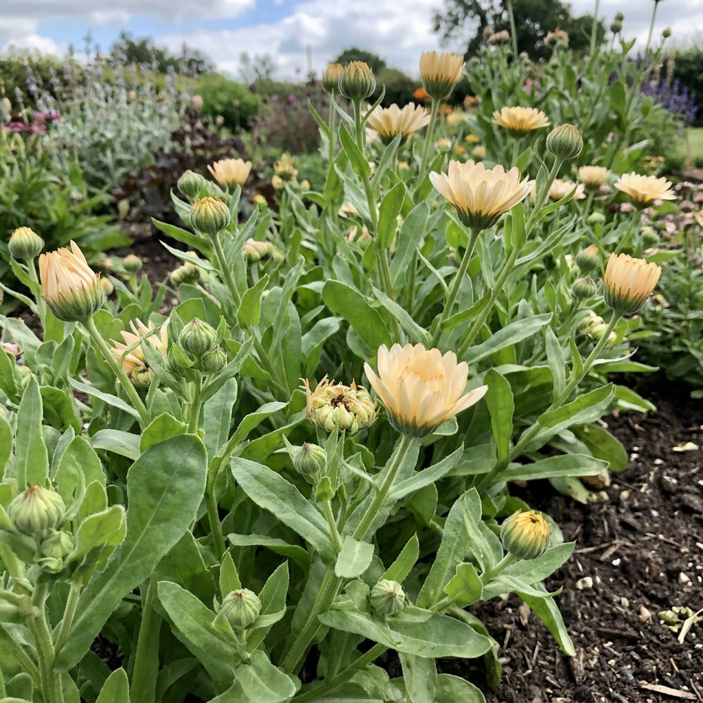 Soft Peach Calendula Flower Seeds For Planting