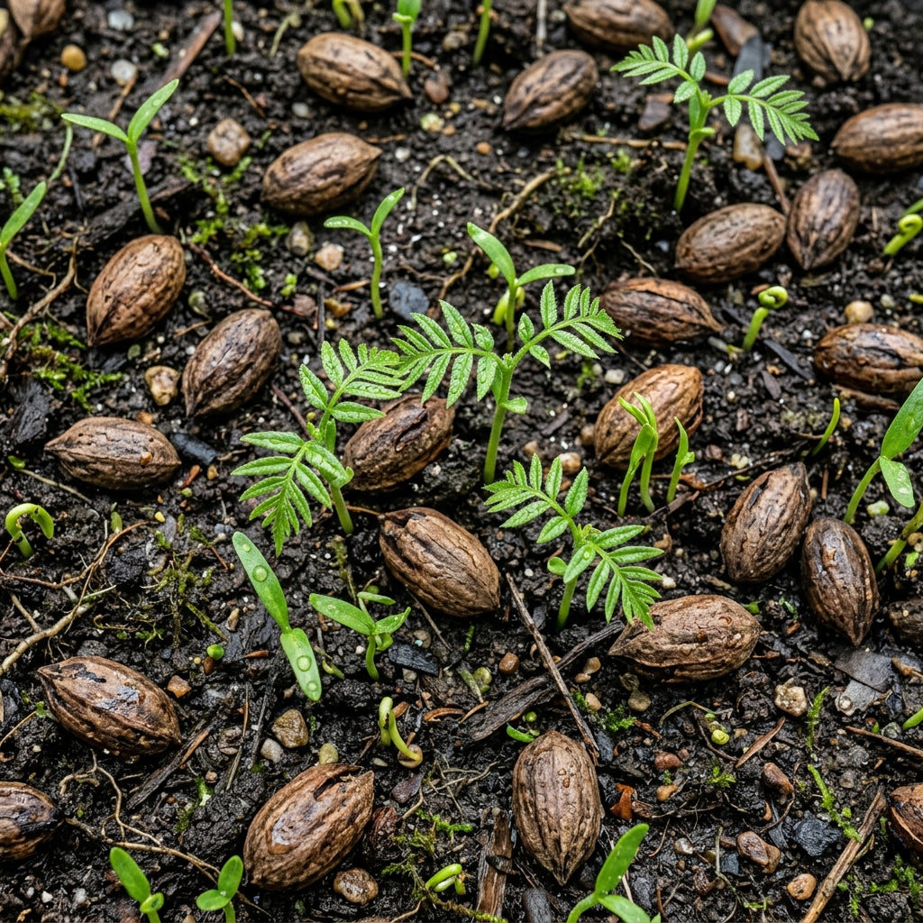 Pecan Tree Seeds for Outdoor Planting - Hardy Deciduous Tree Seeds for Landscapes, Farms & Backyard Gardens