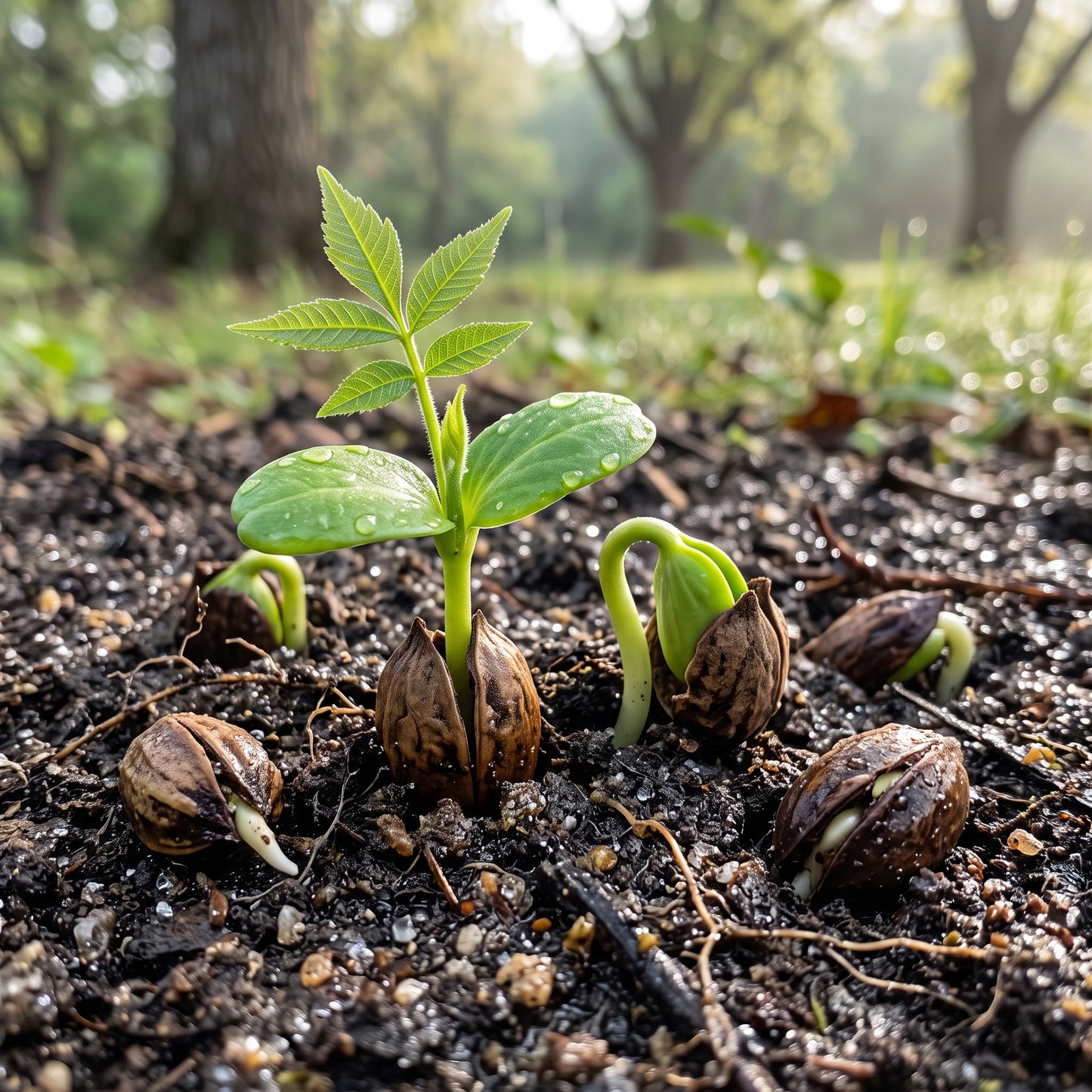Northern Pecan Tree (Carya illinoinensis) Seeds for Planting