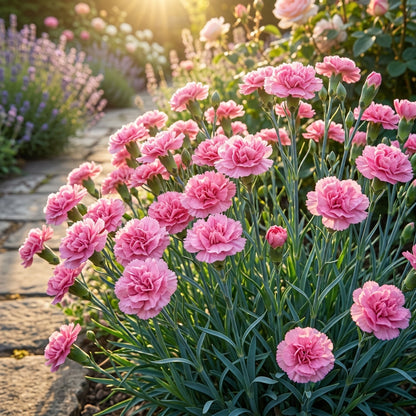 Pink Double Flowered Dianthus Seeds for Garden Planting