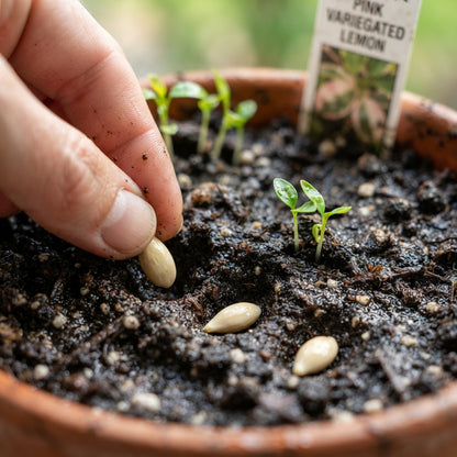 Pink Variegated Lemon Seeds for Planting