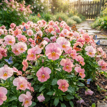 Pink Pansy Flower Seeds - Pink Pansy Flower Seeds for Garden