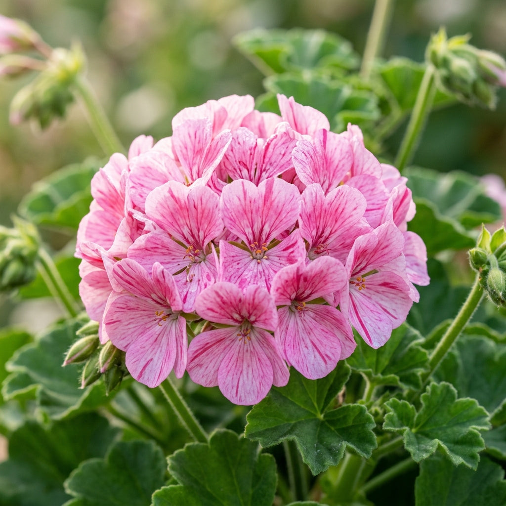 Pink Striped Geranium Flower Seeds for Planting