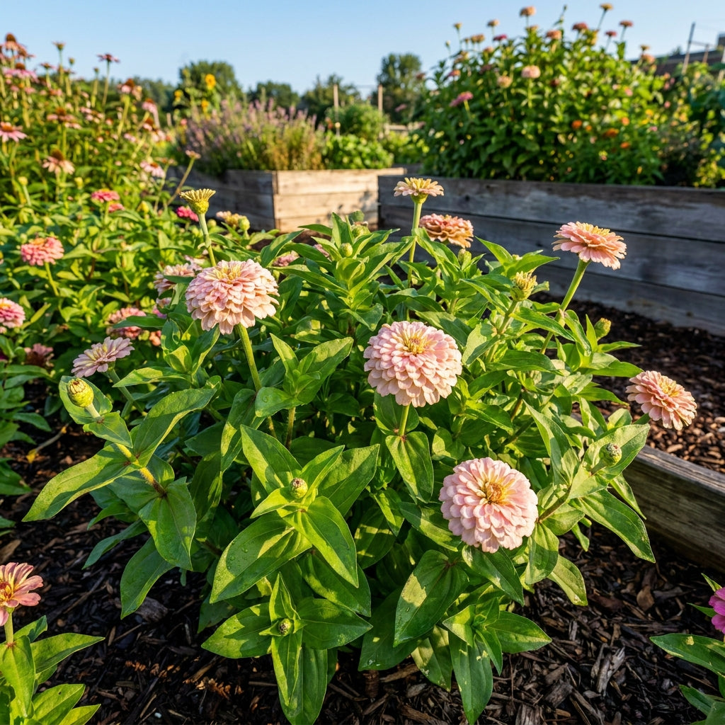 Light Pink Zinnia Flower Seeds for Planting