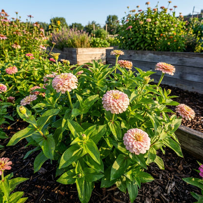 Light Pink Zinnia Flower Seeds for Planting
