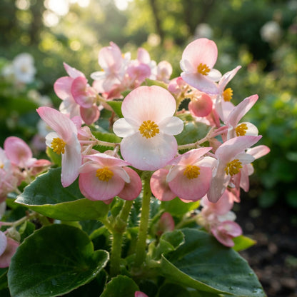 Pink and White Begonia Flower Seeds for Garden Planting