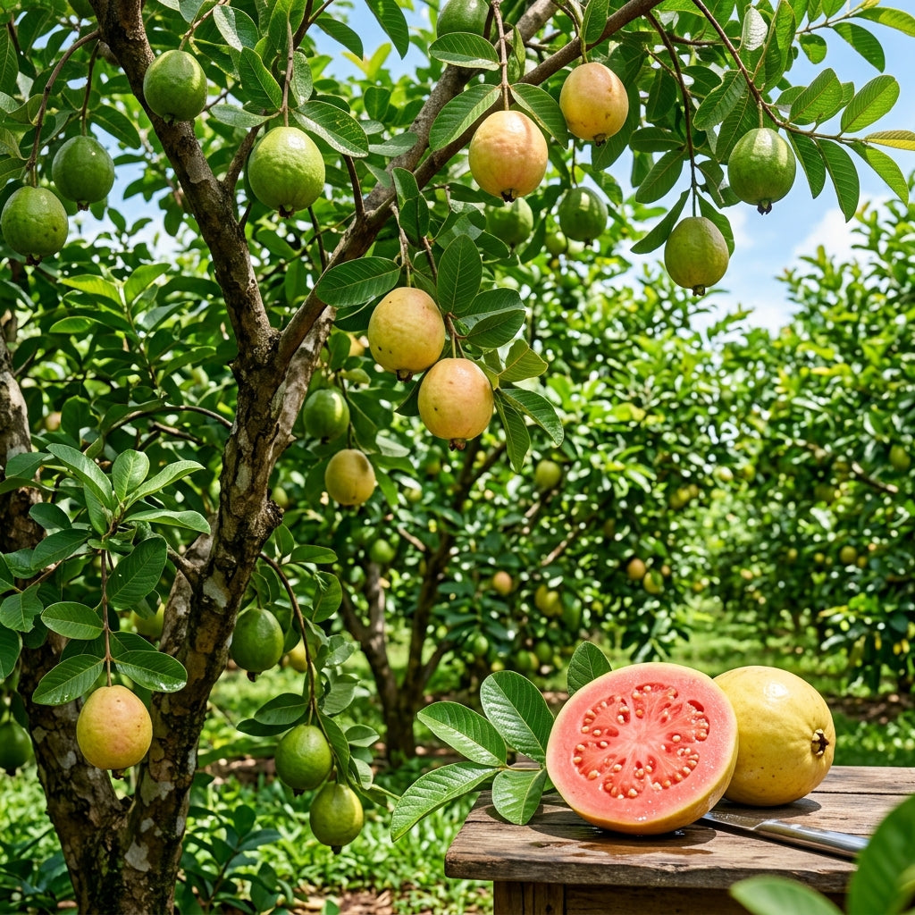 Pink Supreme Guava Seeds for Planting – Sweet Juicy Tropical Fruit Seeds