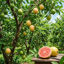 Pink Supreme Guava Seeds for Planting – Sweet Juicy Tropical Fruit Seeds