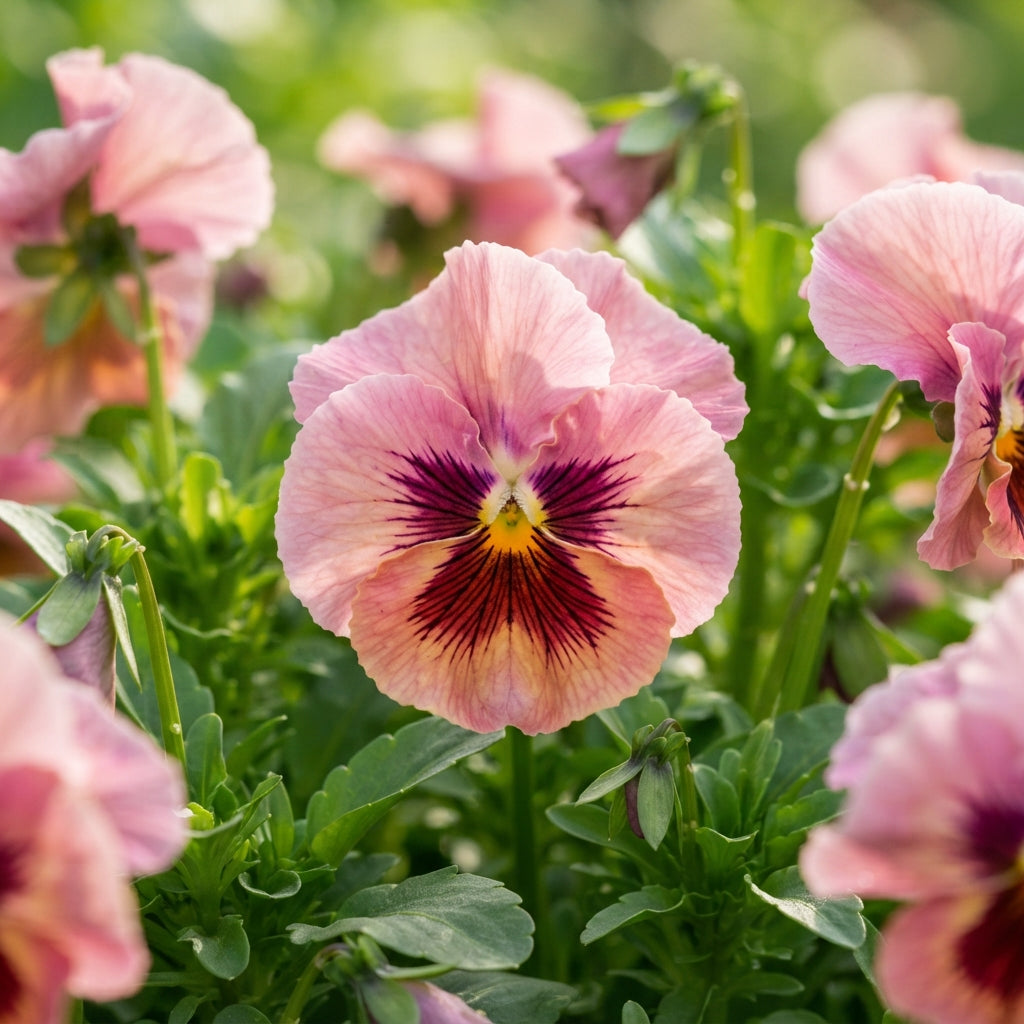 Pink Pansy Flower Seeds - Pink Pansy Flower Seeds for Garden