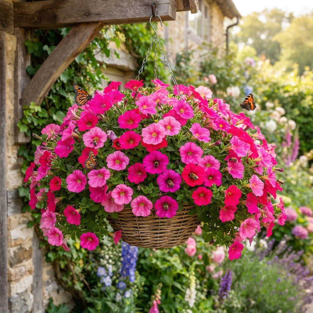 Bright Pink Petunia Seeds - Pink Petunia Flower Seeds for Garden