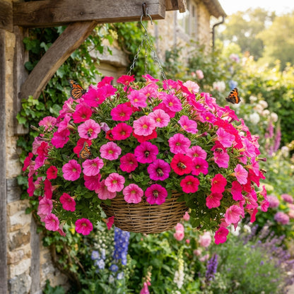 Bright Pink Petunia Seeds - Pink Petunia Flower Seeds for Garden