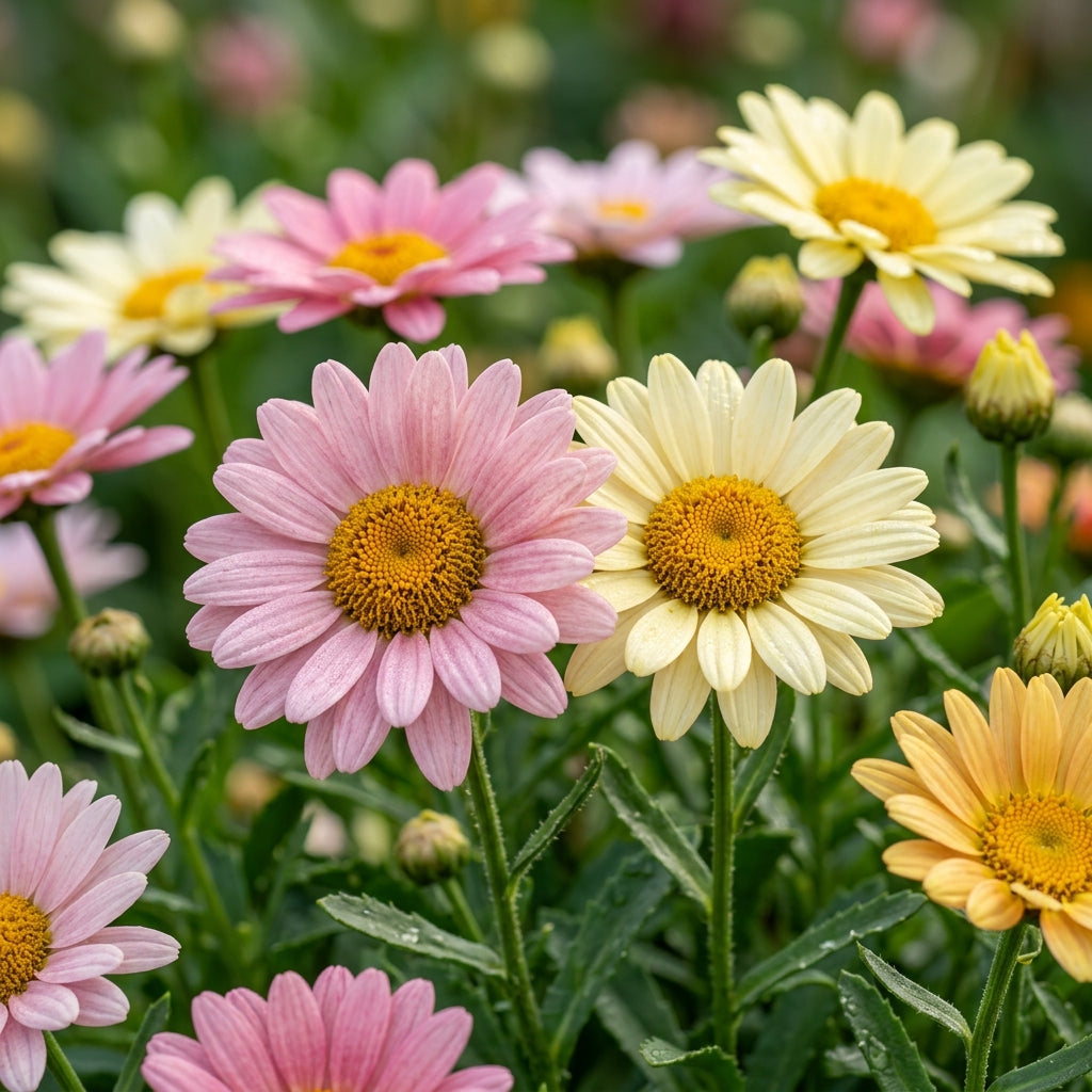 Pink & Yellow Leucanthemum Seeds