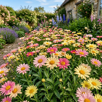 Pink & Yellow Leucanthemum Seeds