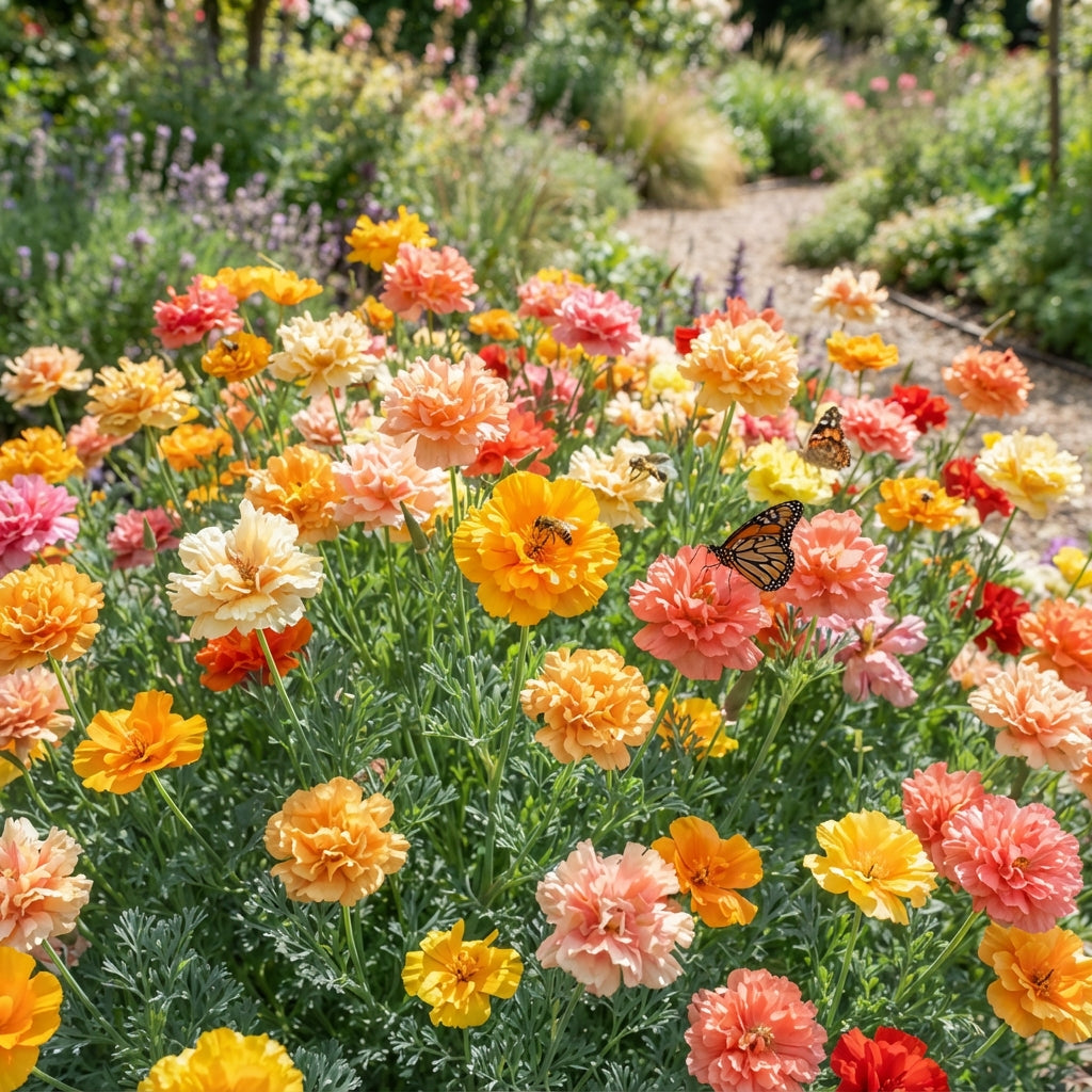 Eschscholzia Mission Bells Flower Seeds for Planting
