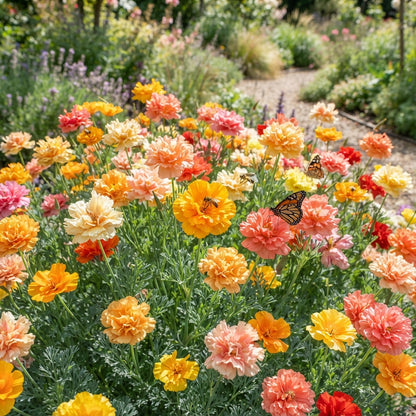 Eschscholzia Mission Bells Flower Seeds for Planting