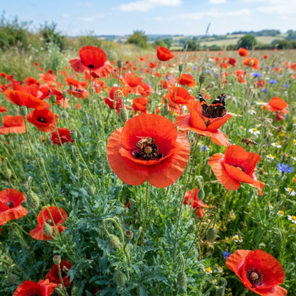 Red Indian Poppy Flower Seeds for Planting