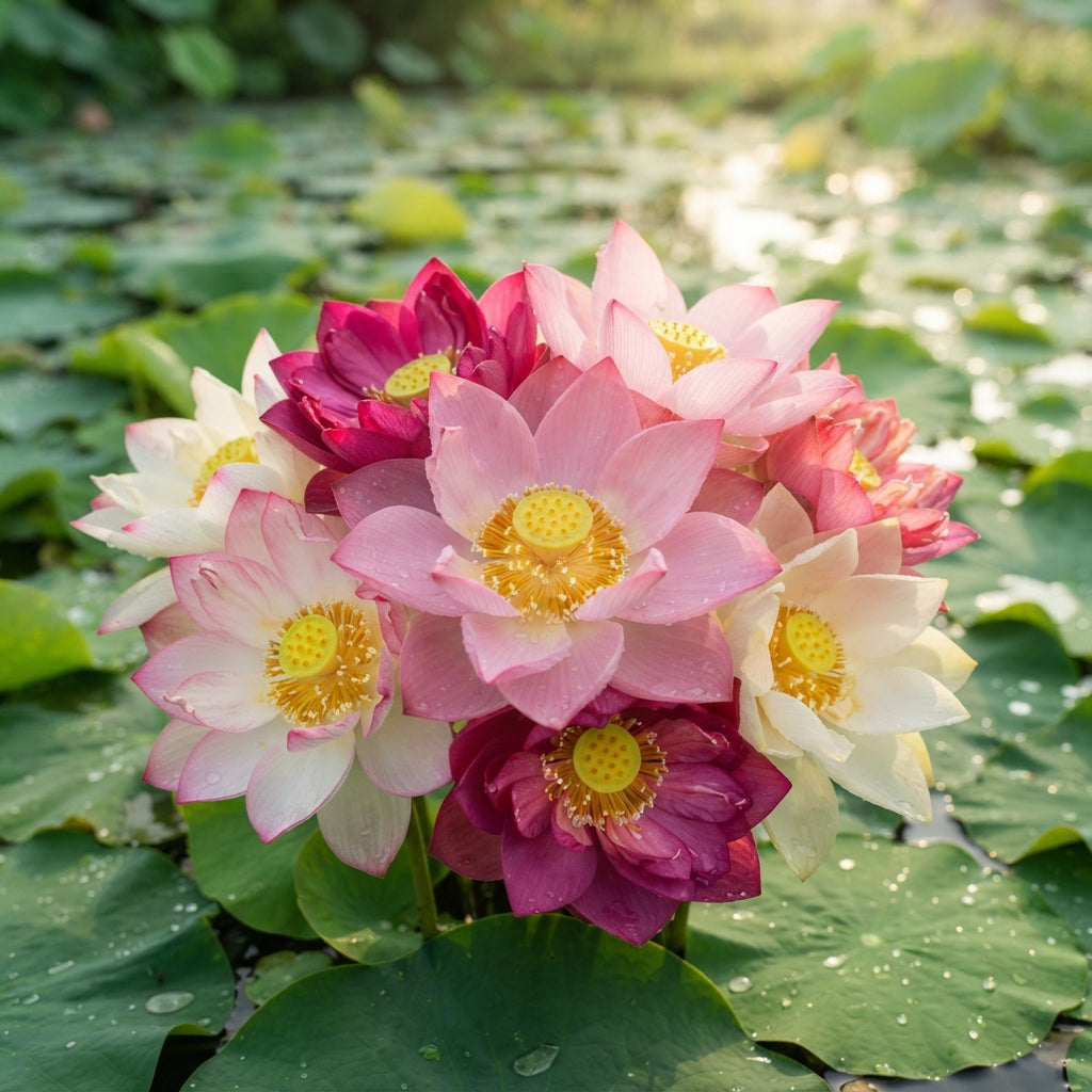 Premium Mix Lotus Flower Seeds - Lotus Flower Seeds for Garden