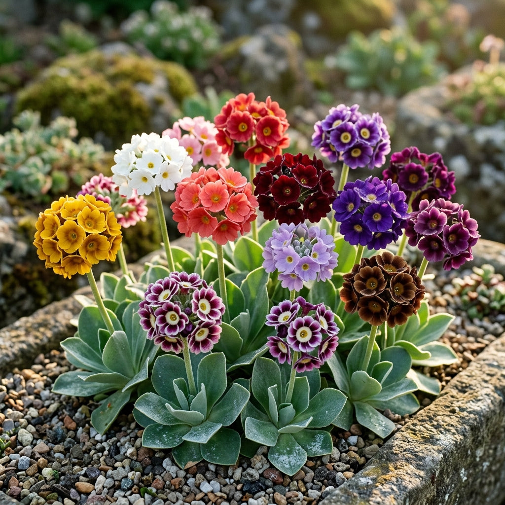 Primula Auricula Mixed Colours Flower Seeds For Planting