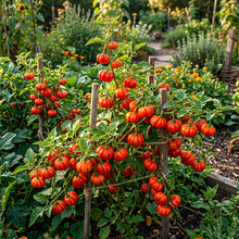 Ruffled Red Eggplant "Pumpkin on a Stick" Seeds for Planting