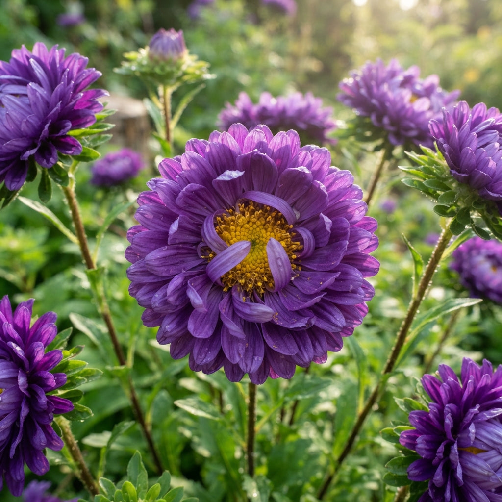 Purple Aster Flower Seeds for Garden Planting