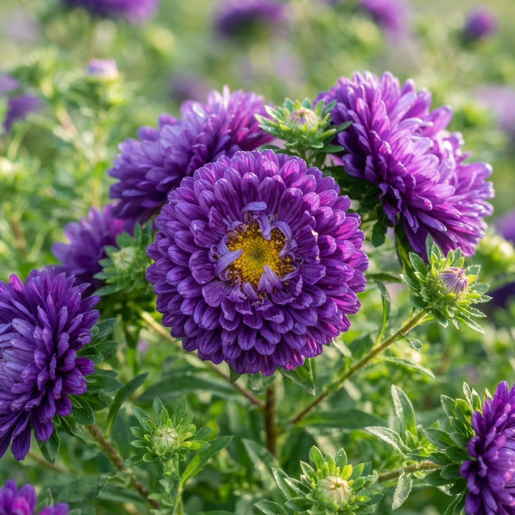 Purple Aster Flower Seeds for Garden Planting