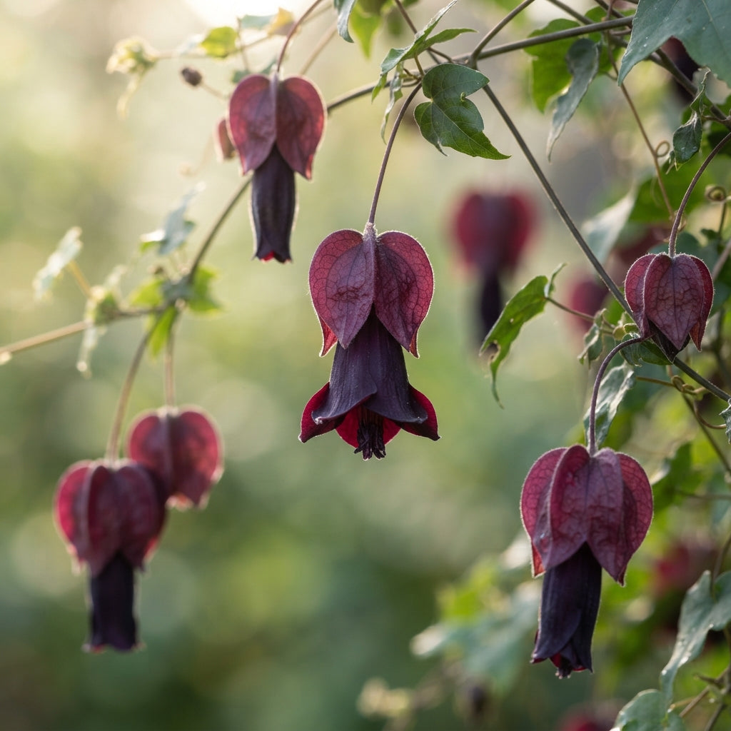 Rhodochiton atrosanguineus Purple Bells Flower Seeds for Planting