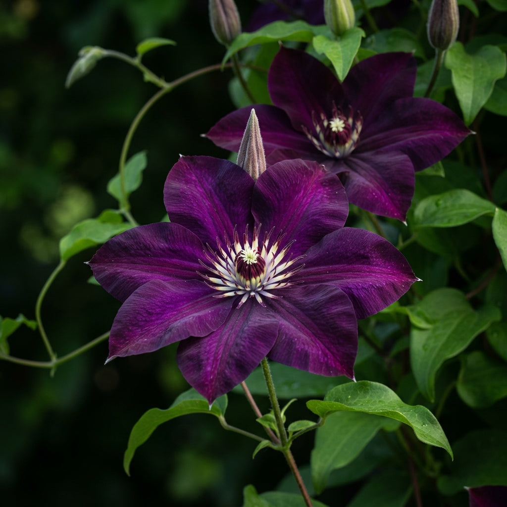 Dark Purple Clematis Seeds for Garden Planting
