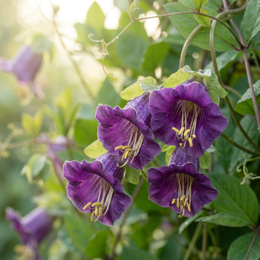Purple Cobaea scandens Flower Seeds for Planting