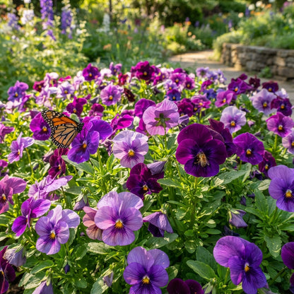 Purple Pansy Flower Seeds - Purple Pansy Flower Seeds for Garden