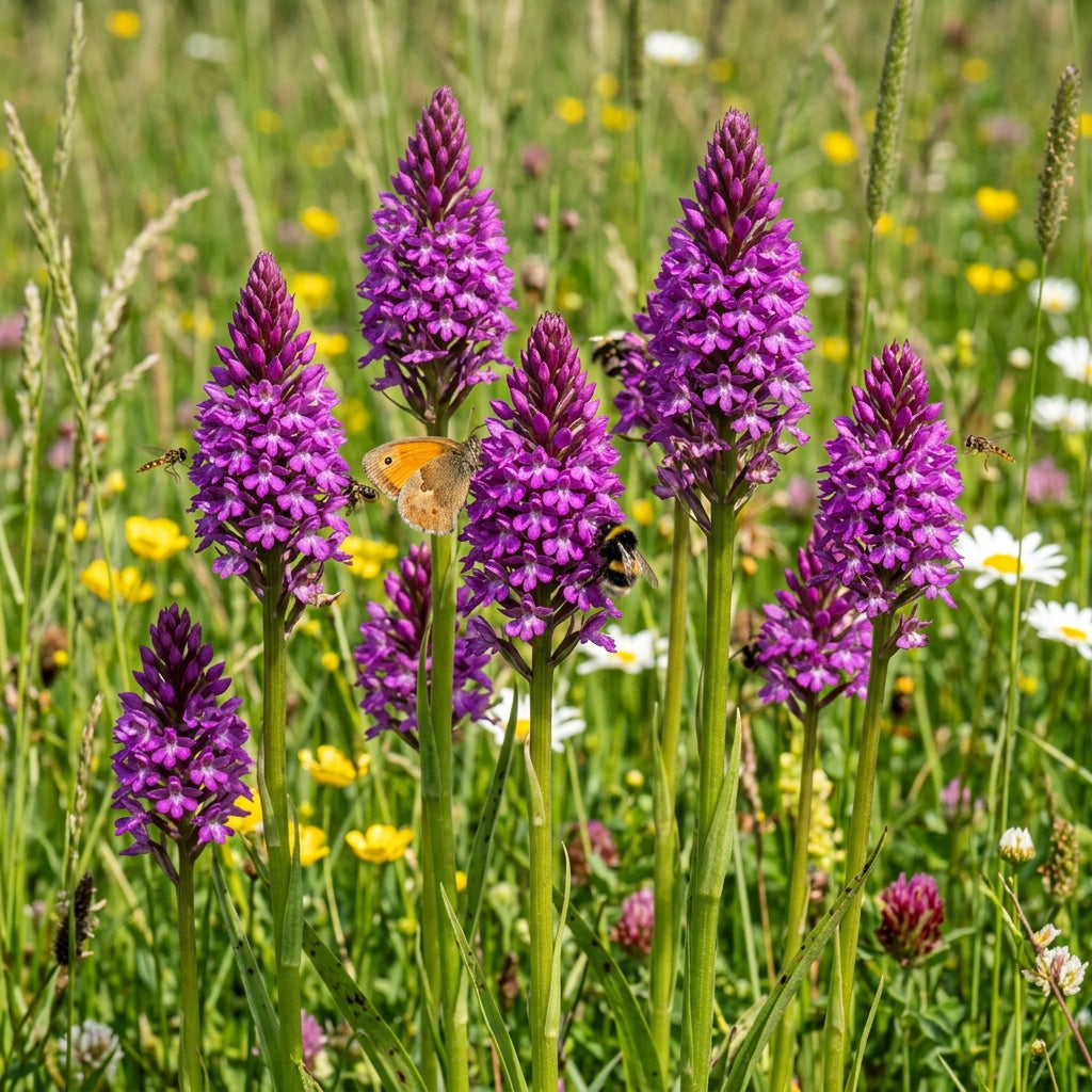 Purple Pyramid Monkey Orchid Flower Seeds for Planting