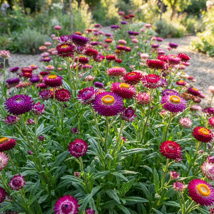 Everlasting Daisy Purple Red Seeds for Garden Planting