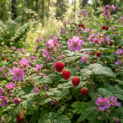 Purple Flowering Raspberry Seeds for Planting