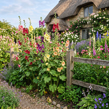 Rainbow Hollyhock Flower Seeds for Planting